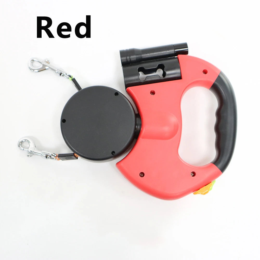 3M Retractable Dual Dog Leash – Walk Two, Tangle-Free