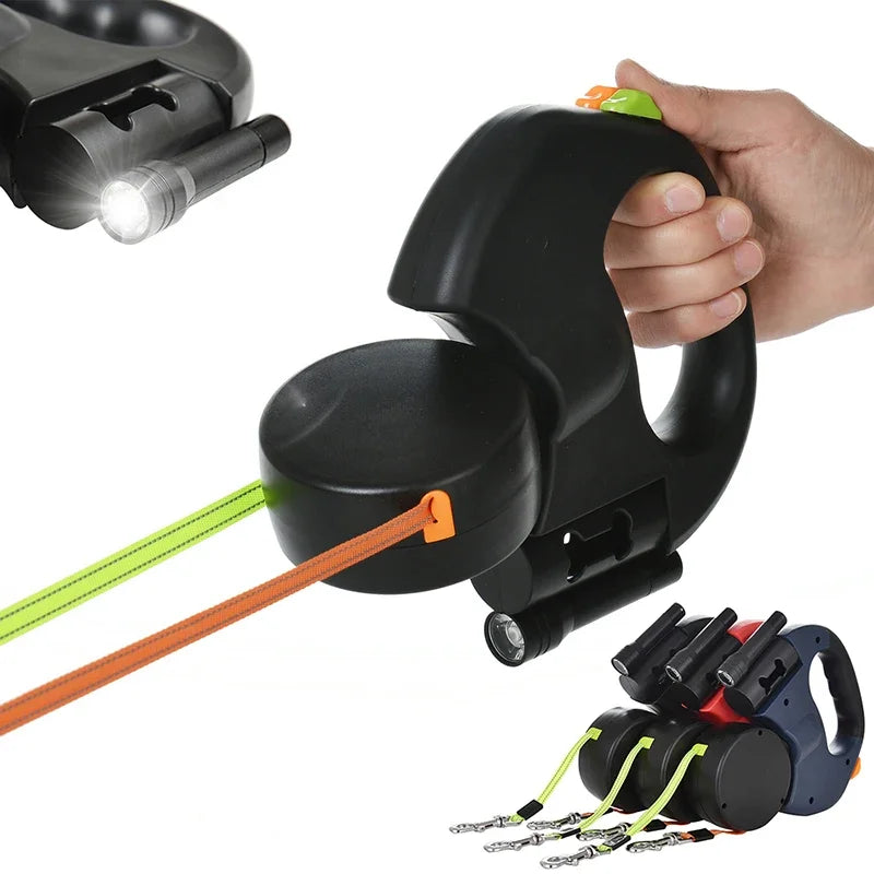 3M Retractable Dual Dog Leash – Walk Two, Tangle-Free